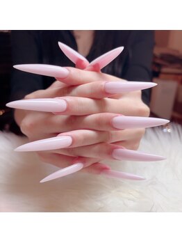 エイミー(EIMY)の写真/≪高リピート率≫グラデスカルプ(ラメ/ホロ入れ放題/ロング・アート別)¥12222が人気♪爪の補強メニューも☆