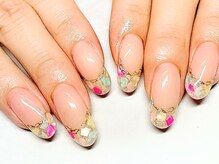 ヨガ アンド リラクゼーション からだの恵み 安城サロン/カラフルニュアンスフレンチ