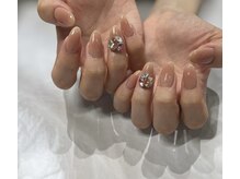 シグネイルスタジオ(CYiG nail studio)/チークネイル×ビジュー