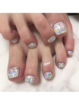 クレセ(Crece)/ホロ埋め込みペディ