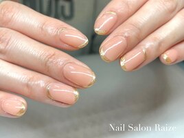 ニュアンスネイル/先端ミラー