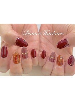 ビアンカ 沖縄南風原店(Bianca)/定額コース☆べっ甲風ネイル♪