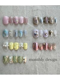 4月定額ネイル♪