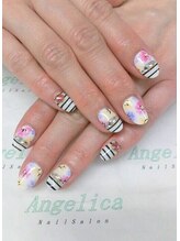 ネイルサロン アンジェリカ(Angelica)/No.19 フラワーネイル