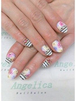 ネイルサロン アンジェリカ(Angelica)/No.19 フラワーネイル