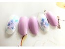 紫陽花アートネイル♪