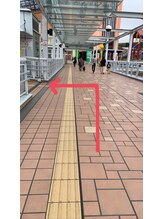 アンベリール(Embellir)/駅からお店までの道