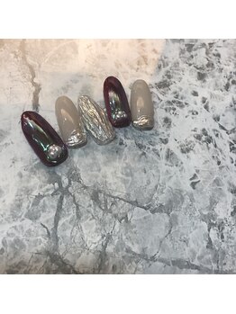 グラマラス アンジェアイ 荻窪店(glamourous ange eye)/パープルニュアンスネイル