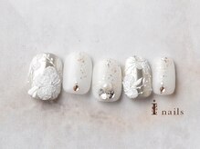 アイネイルズ 横浜EAST店(I-nails)/ブライダルシルバーミラーレース