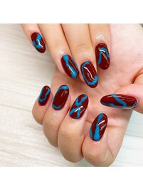 ロングニュアンスネイル