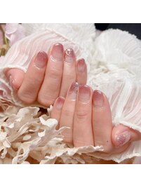 ミラーフラワーフラッシュグラデ