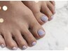 【foot】ワンカラー　¥6300 【名古屋市守山区ネイルサロン】