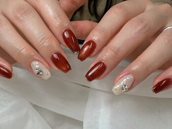 キレイめボルドーデザイン*。