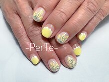 ペルテ 浦和(Per Te)/ミモザ/春ネイル/黄色/かわいい