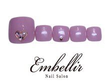 アンベリール 横浜店(Embellir)/（385)ハートパーツフットネイル