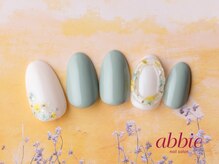 ネイルサロン アビー 宮益坂店(abbie)/ぷっくり押し花◇￥11902