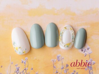 ネイルサロン アビー 宮益坂店(abbie)/ぷっくり押し花◇¥11902