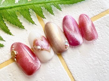アミネイルズ(AmiNails)/ハートマグネットネイル♪