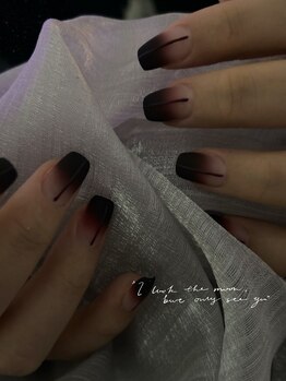 ドーパミンネイル 錦糸町(dopamine nail)/持ち込み黒と赤グラデーション