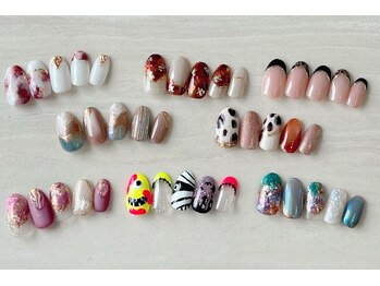 9.10月Amiキャンペーンネイル