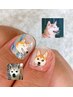 【TOYBOX.nail】うちの子ネイルアート《1本追加につき＋550円》¥5,550～