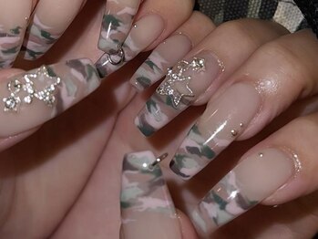ジェミーネイル エビス(Jemiy nail ebisu)/迷彩フレンチ星