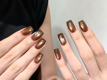 ナユキネイル 渋谷店(NA.YUKI NAIL)/上品シンプル冬ネイル