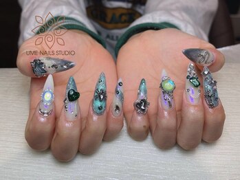 ウメネイルスタジオ(UME NAIL STUDIO)/* 長 さだしやり放題×つけ放題