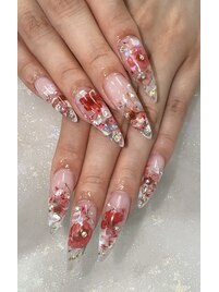 押し花ネイル