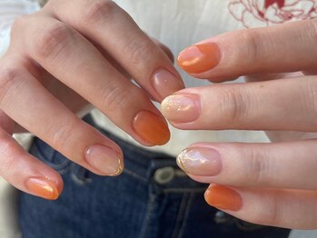 ニコルネイル(nicole nail)/オレンジネイル 