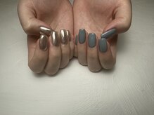 マーレネイル 高槻店(mare nail)/10本ミラー（＋ワンカラー）