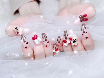 ベルグローアルファネイル(BELLE GROW ALPHA NAIL)/バレンタインネイル