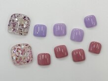 ネイルサロン クイール 小山店(NAIL SALON QUILL)/ドライフラワー×ホロネイル