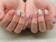 ネイルサロン ドゥ(Nail Salon Doux)/【ほり】フラワーネイル