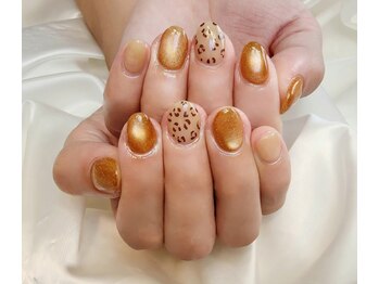 チェリー(Cherry)/【ヒョウ柄ネイル】