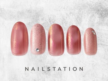 ネイルステーション ルミネ横浜店(NAIL STATION)/綺麗め大人春ネイル/パラジェル