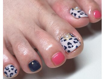 プティットスリール 西尾店(Petit Sourire)/【foot】ヒョウ柄♪