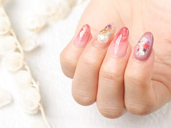 ソウ 難波店 nail salon Sou/ピンク系nail