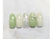 ネイルアンドまつげ リュフェール 五反田(Nail Lufaire)/キラキラシアーグリーン