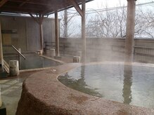 天然温泉も入浴できます♪芯から体を温め効果UP