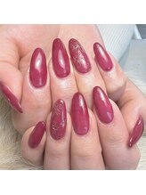 ヘアーアンドネイル ルシア(Hair&Nail Lucia)/メタリックラインで桜アート