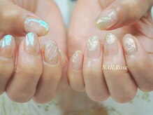 ネイルローズ(NAIL Rose)/オーロラアシンメトリーネイル