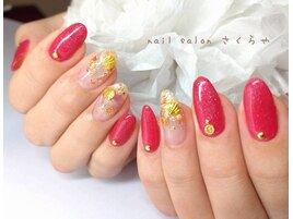 埋込みシェルの宝石デザイン