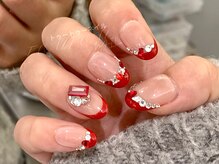 トゥートゥー(TOUTOU)/赤フレンチxストーン