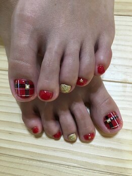 ネイルモアナ(nail Moana)の写真/フットネイルデザインカラー★8,000円！経験豊富なネイリストが素敵なお足元にいたします♪