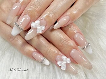 テテ(tete.)の写真/ワンホンネイル/キレイめ/モテネイルもお任せください♪シーンに合わせた大人可愛いデザインをご提案◎