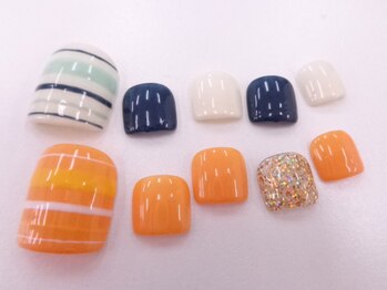 ネイルサロンクイール 宇都宮店(NAIL SALON QUILL)/ボーダーネイル