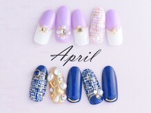 エイプリルプラス(April plus)/ツイードネイル