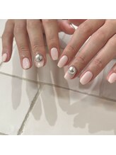 カミナネイル(KAMINA.nail)/ワンカラー+パーツ