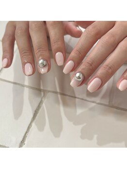 カミナネイル(KAMINA.nail)/ワンカラー+パーツ